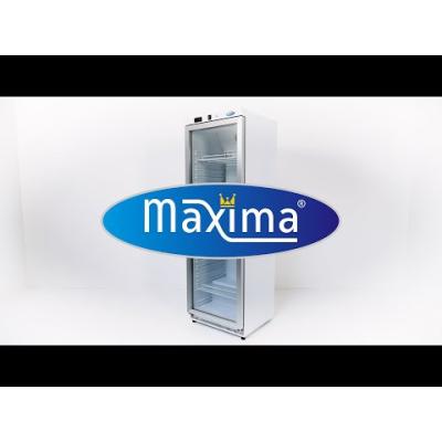 Maxima Lednice - 600 l - nerezová ocel - se skleněnými dveřmi |  09405034